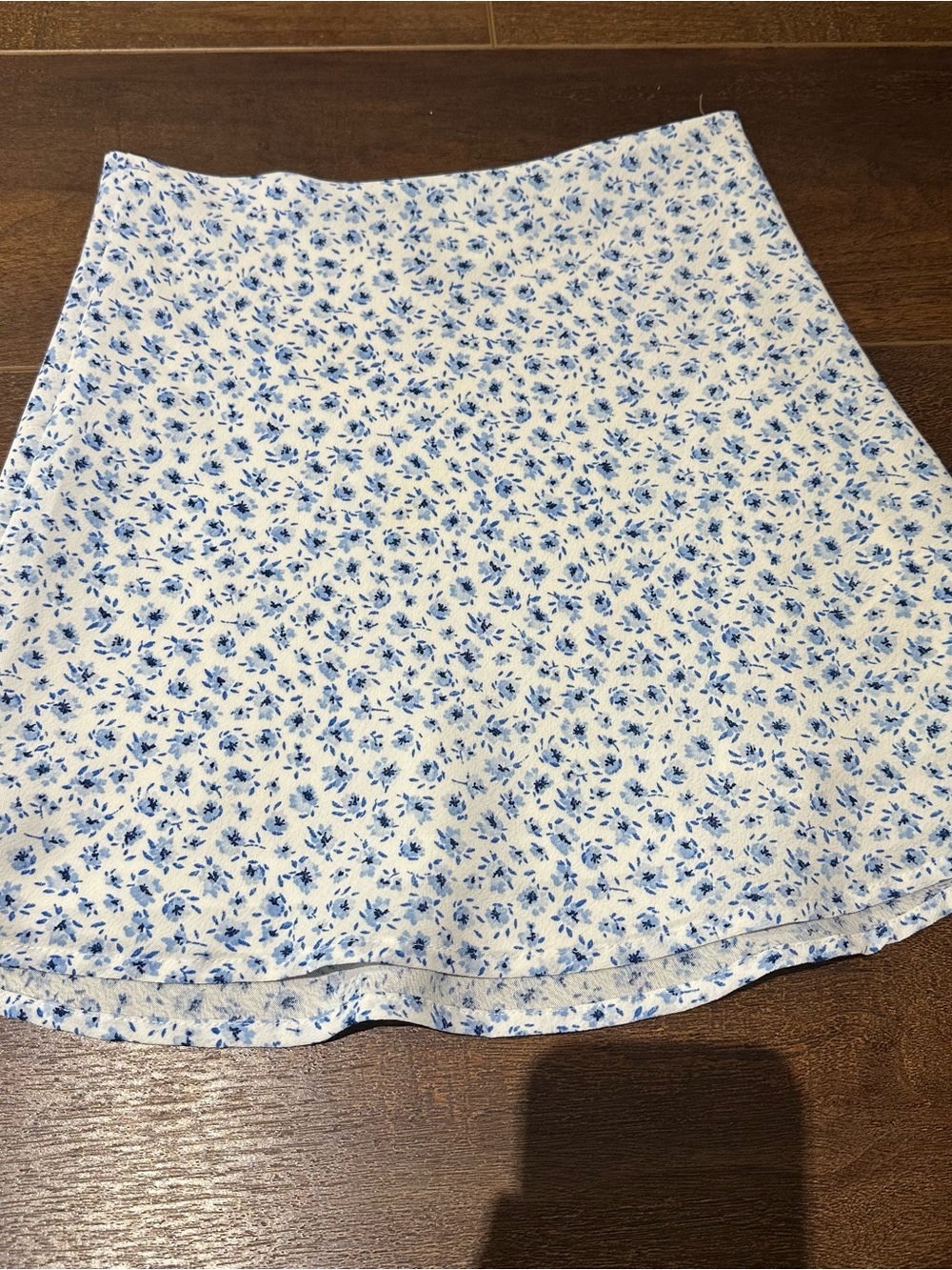 Blue Floral Mini Skirt - Size 0